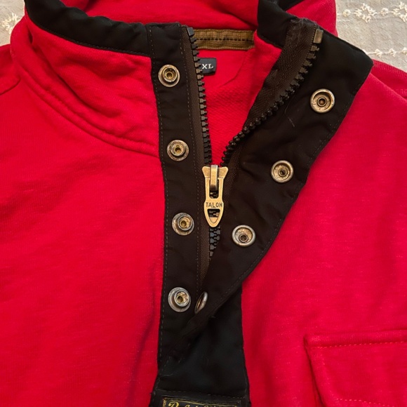 Men's Red Pullover Sweater - Picture 2 of 7